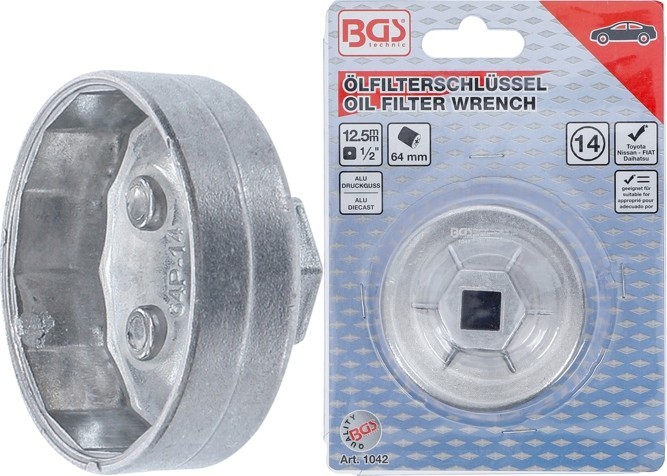 LLAVE PARA FILTRO DE ACEITE ÁNGULO 14/64mm DAIHATSU NISSAN TOYOTA MAZDA YAMAHA