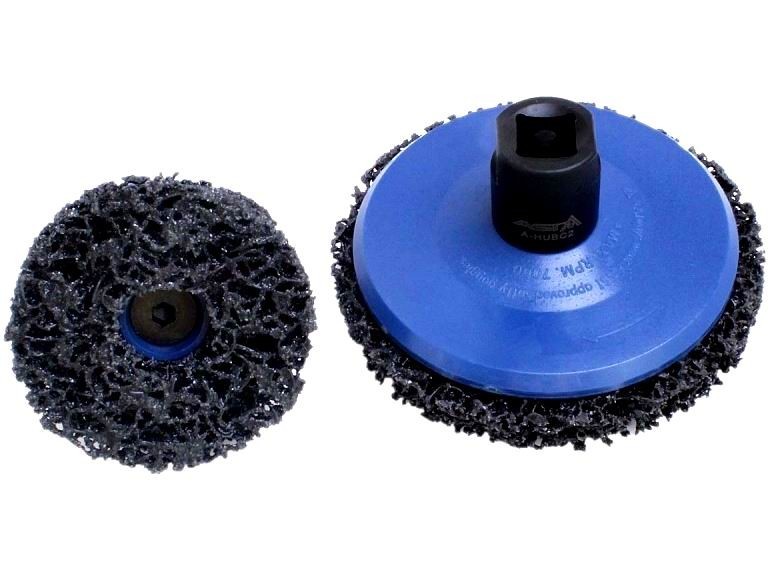 CEPILLOS GIRATORIOS PARA LIMPIEZA DE BUJES Y DISCOS, ASTA