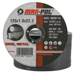 Discos corte metal acero INOX 125x1,0mm 25 piezas.