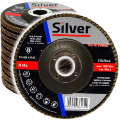 Muelas abrasivas Discos de láminas P40x125mm para rectificar, 10 uds. laminar, plateado