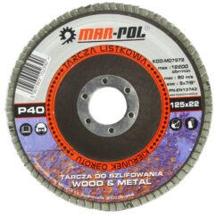 DISCO DE LÁMINA PARA RECTIFICADO P40x125