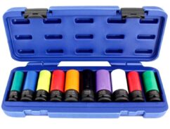 VASOS DE IMPACTO PARA LLANTAS DE ALUMINIO 15-24mm 10uds. JUEGO DE VASOS ASTA GRANDES