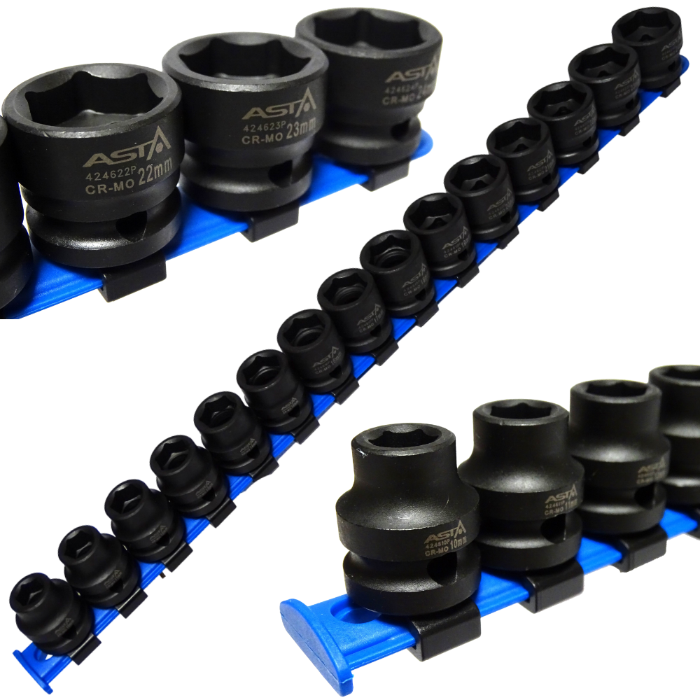VASOS DE IMPACTO CORTOS 10-24mm 1/2' 15 UDS. ASTA - Imagen 3