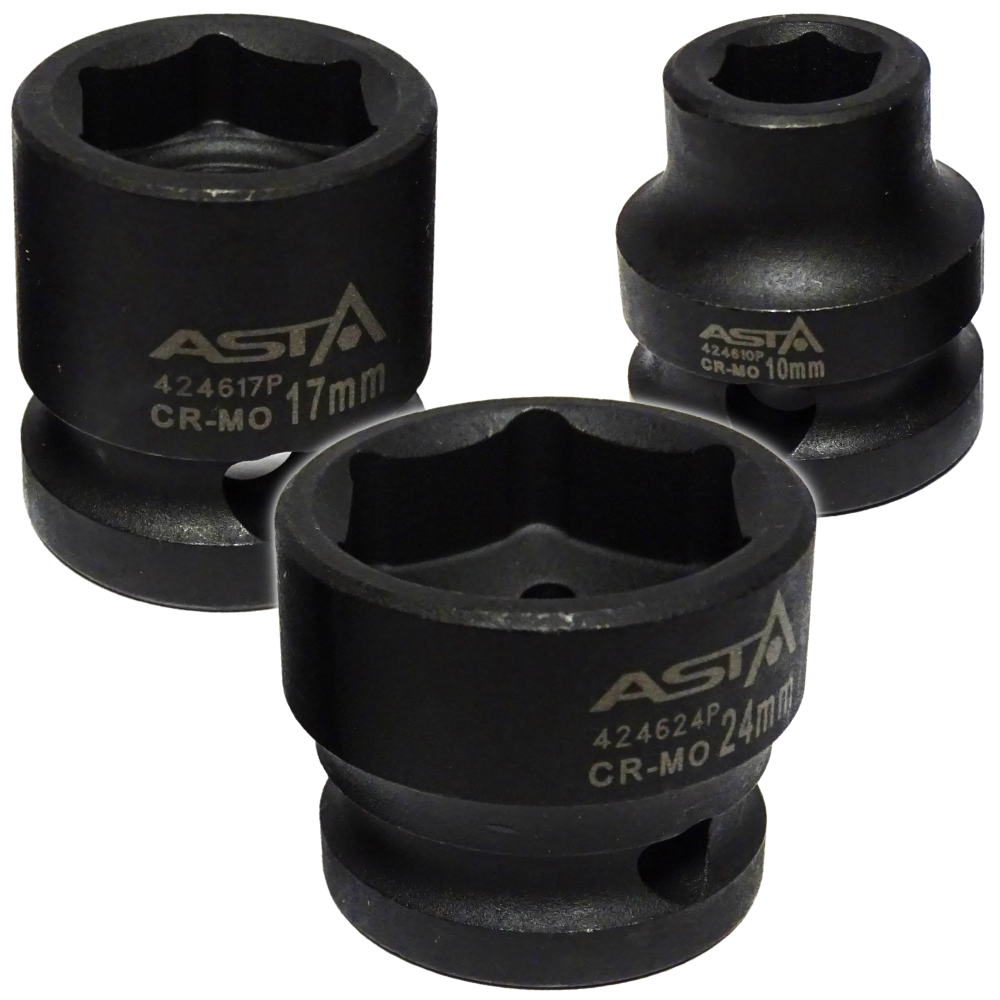 VASOS DE IMPACTO CORTOS 10-24mm 1/2' 15 UDS. ASTA - Imagen 6