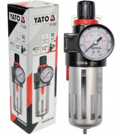Reductor con filtro y manómetro 1/2' Separador de aceite YATO