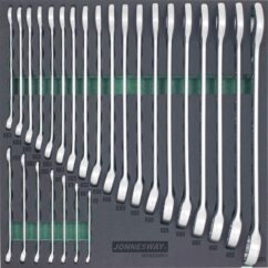 Llaves combinadas largas de 6-32 mm con inserto de EVA, 26 piezas. Jonnesway