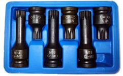 Juego llaves de impacto SPLINE XZN M14-M16-M18 1/2' VW GOLF SHARAN