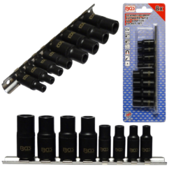 ADAPTADORES DE CINTA DE VASOS 1/4' 3/8' 8 UD BGS-Technic