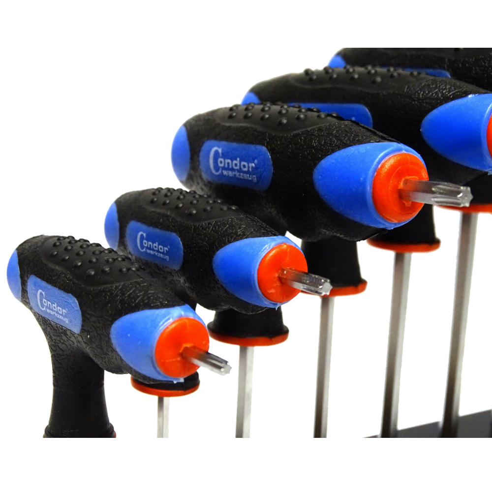 Llaves TORX tipo T T10-T50 con estante, juego de 9 piezas. Cóndor-Alemania - Imagen 9