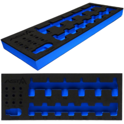 Inserto de espuma EVA, juego TORX, para carro de herramientas, Asta