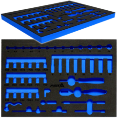 Inserto de espuma EVA para kit de herramientas de 1/4', carro de herramientas Asta