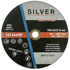 Disco corte metal acero INOX 230 x 2,0 mm x 22,23 mm
