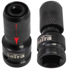 Adaptador de impacto adaptador portapuntas 1/2' BIT 1/4' HEX