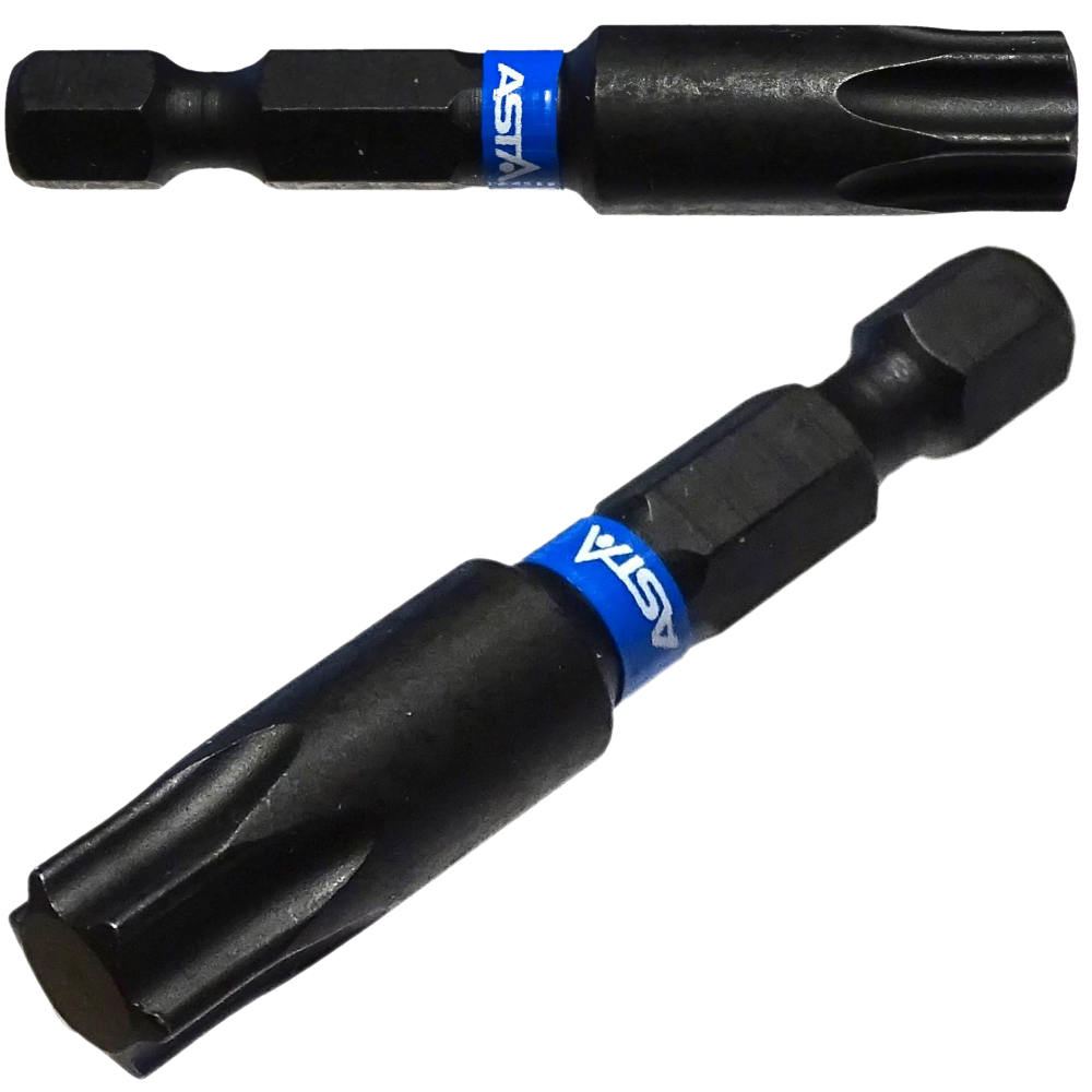 Punta TORX TX50 Punta de destornillador de 50 mm, giratoria, resistente ASTA