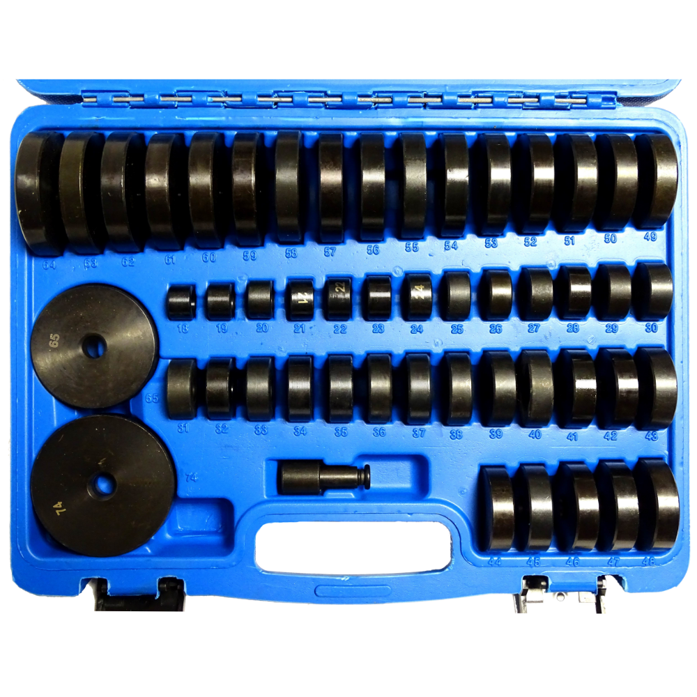 Set para montaje de rodamientos y retenes de aceite 18-74mm, 51 elementos - Imagen 4