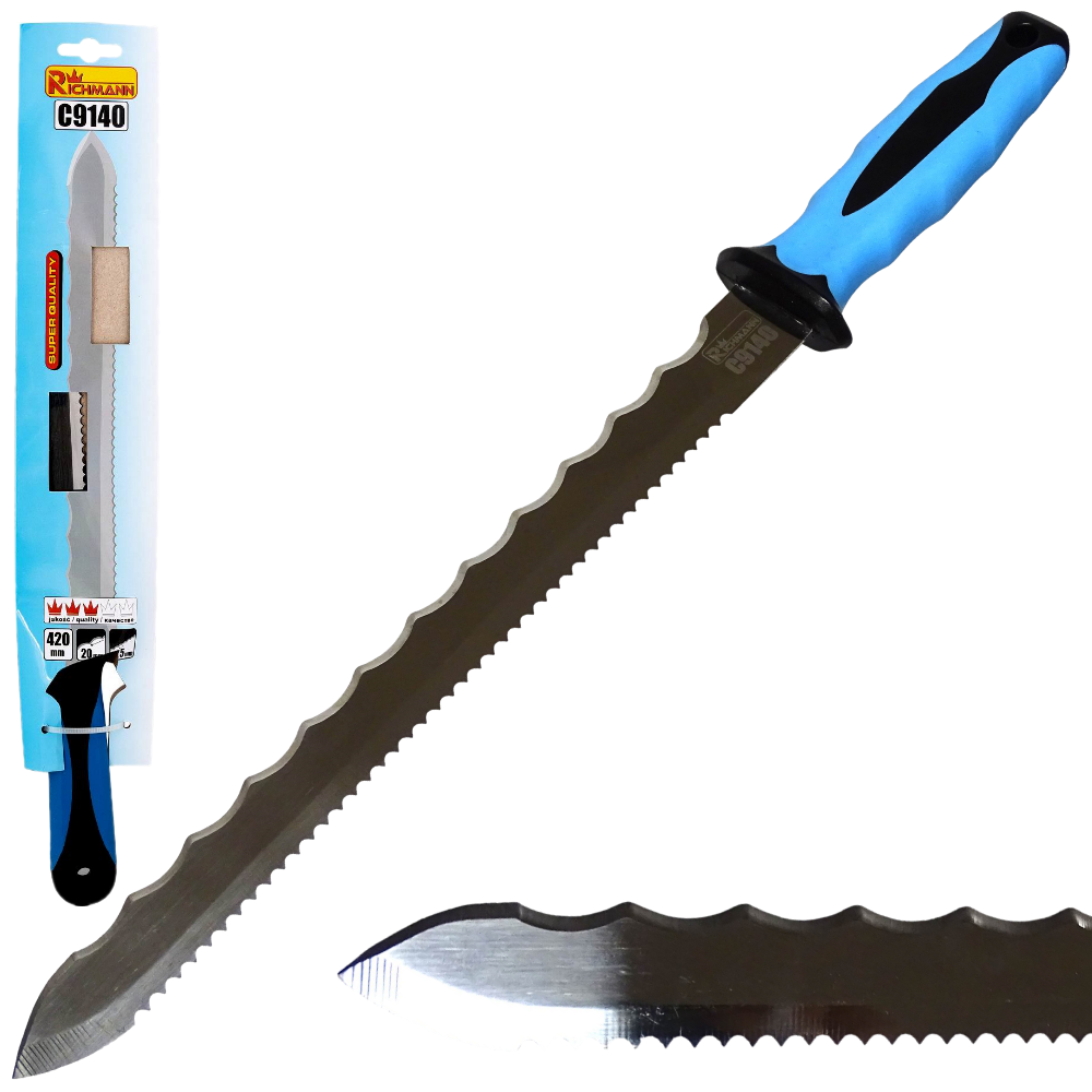 CUCHILLO PARA AISLAMIENTO DE LANA MINERAL DE POLIESTIRENO 420mm