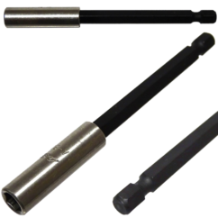 Portapuntas magnético extensión 1/4' 100mm porta adaptador