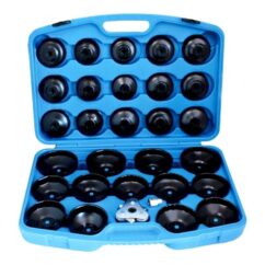 Llaves de vaso para filtro de aceite 30 uds. +llave ajustable 65-120mm