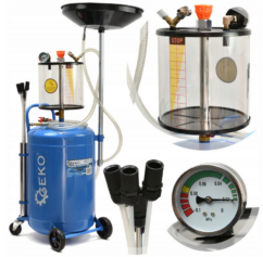 PLATAFORMA, ASPIRADOR DE ACEITE NEUMÁTICO, 80L, PLATAFORMA, ASPIRADOR + SONDAS
