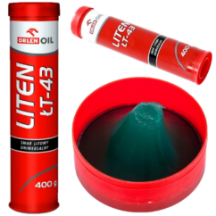 Grasa para rodamientos de litio Tawot Orlen LT-43, tubo de cartucho, 400 g