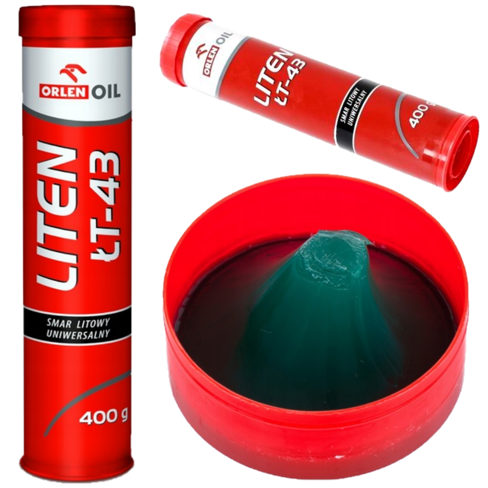 Grasa para rodamientos de litio Tawot Orlen LT-43, tubo de cartucho, 400 g