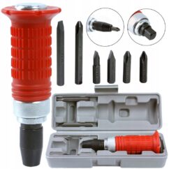 Destornillador de impacto para impactar y desenroscar puntas.