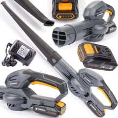 Soplador de hojas inalámbrico 20V Li-Ion 2Ah Potente y ligero