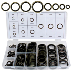 Arandelas metal-goma 150 uds. Sellos M6-M24, kit de sellos Asta