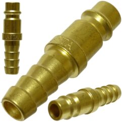 Tetina de conector rápido con conector de latón de 10 mm