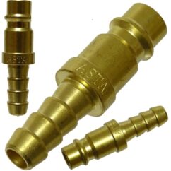 Tetina de conector rápido con conector de latón de 8 mm