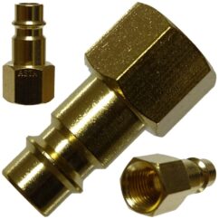 Enchufe para conector rápido 1/4'' GW, latón