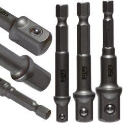 Portaadaptadores para vasos 1/4' 3/8' 1/2' 3 uds. colocar