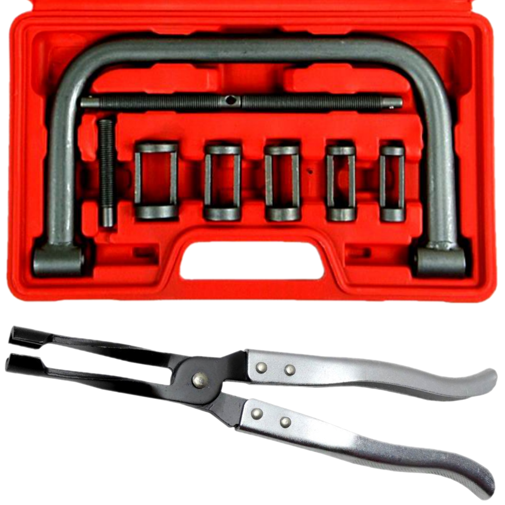 Extractor de válvulas de cabeza + alicates para juntas, juego de 11 piezas. - Imagen 3