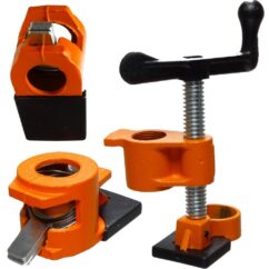 Pinza carpintería tubular sin fin 3/4" con almohadillas