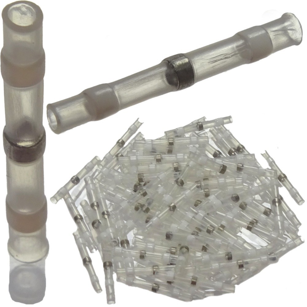 TUBOS TERMORETRÁCTILES CON ESTAÑO 1.7x26 100 UNIDADES CONECTORES ASTA A-S11