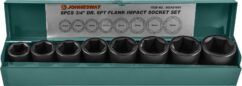 Vasos de impacto 3/4'' 26-38 mm CR-MO juego de 8 uds. Jonnesway