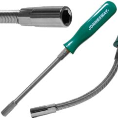 Destornillador flexible con vaso Jonnesway de 6 mm y 250 mm