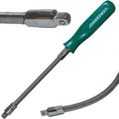DESTORNILLADOR FLEXIBLE CON PUNTA DE VASO DE 1/4' Jonnesway