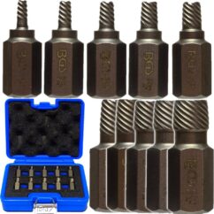 Extractores de pasadores Twist TORX IMBUS 3-11 mm pulgadas 1/8'-13/32', 10 uds. BGS-Alemania