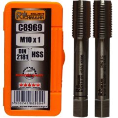 Macho de roscar M10x1 métrico rosca fina HSS DIN 2181