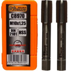 Macho M10x1,25 máquina métrico rosca fina HSS DIN 2181