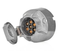 Toma de remolque de aluminio de 7 pines y 12V