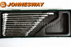 LLAVES COMBINADAS CON PLACA, 12 UD. JONNESWAY