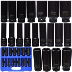 Juego de vasos de impacto 10-32 mm 1/2' 16 uds.