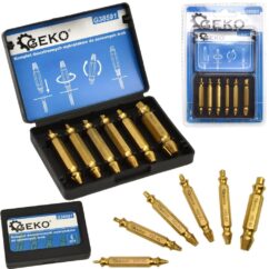 Juego de extractores de doble cara para tornillos rotos, 6 uds.