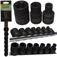 Juego de vasos de impacto TORX E10-E24 1/2' JONNESWAY