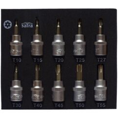 LLAVES DE VASO TORX CON ORIFICIO DE 3/8″ - 10 PIEZAS. CONTRIBUCIÓN
