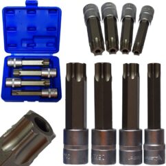 LLAVES TAMPER TORX TX70-100 CON ORIFICIO 1/2' 4 UDS. MAN BMW Ford, etc.