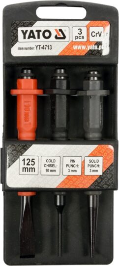 PUNZONES 3 y 4mmx125mm CORTADOR 10mmx125mm set