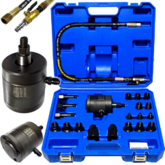 Extractor de inyectores neumáticos + adaptadores, BOSCH DELPHI DENSO SIEMENS